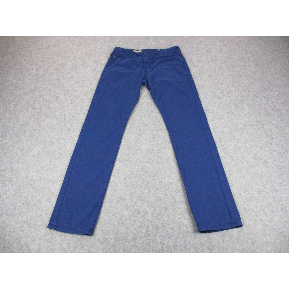 Adriano Goldschmied AG Pants Mens 33x34 Blue The Graduate Tailored Leg Chino USA